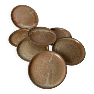 Assiettes en grès