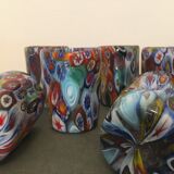 Set of 6 "Goto" water glasses from Murrisa in Murano glass, Italy