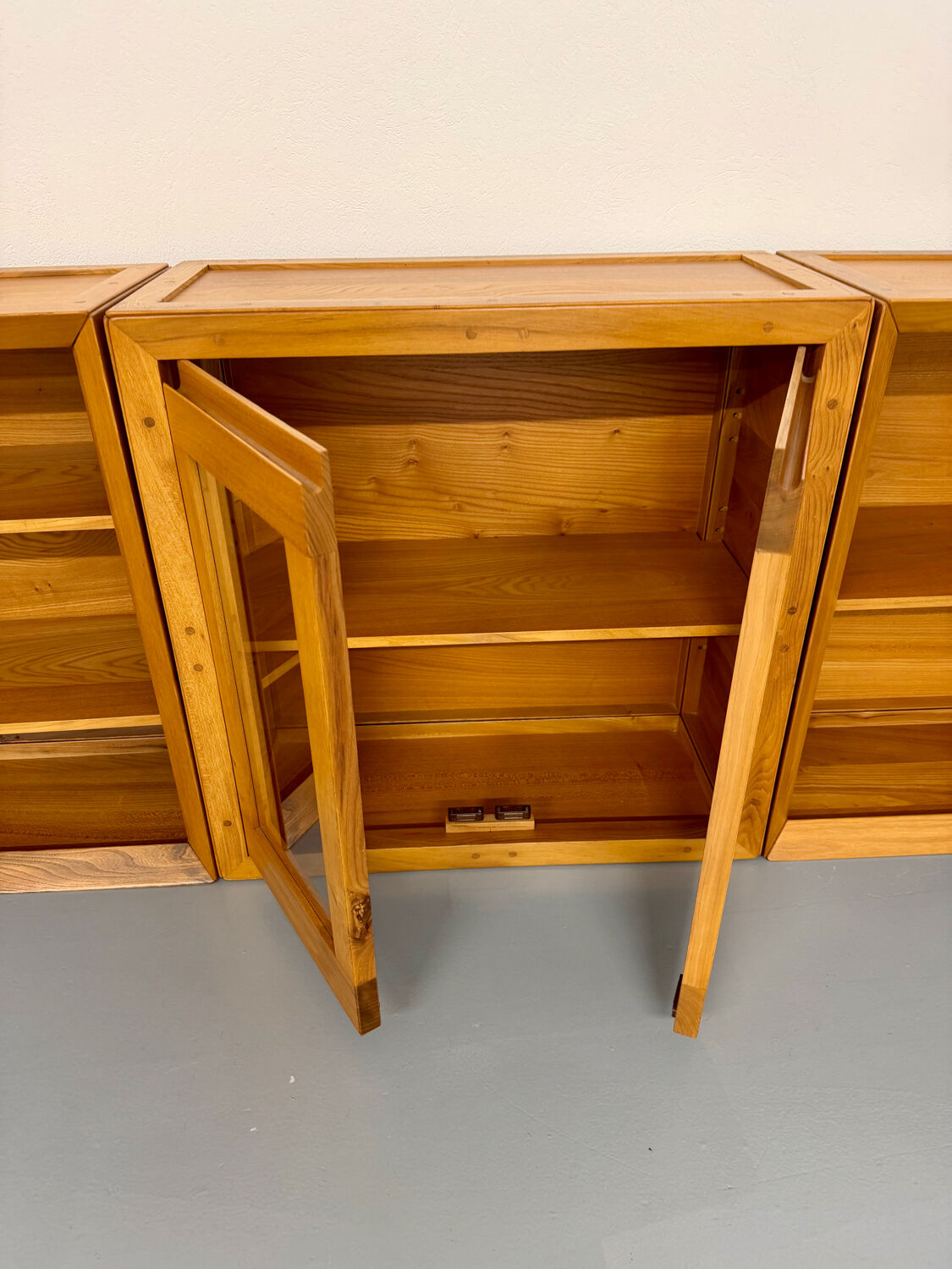 Ensemble modulable enfilade Ateliers Chauvin bois massif  design 70