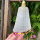 Vintage 1950s granite glass globe lamp