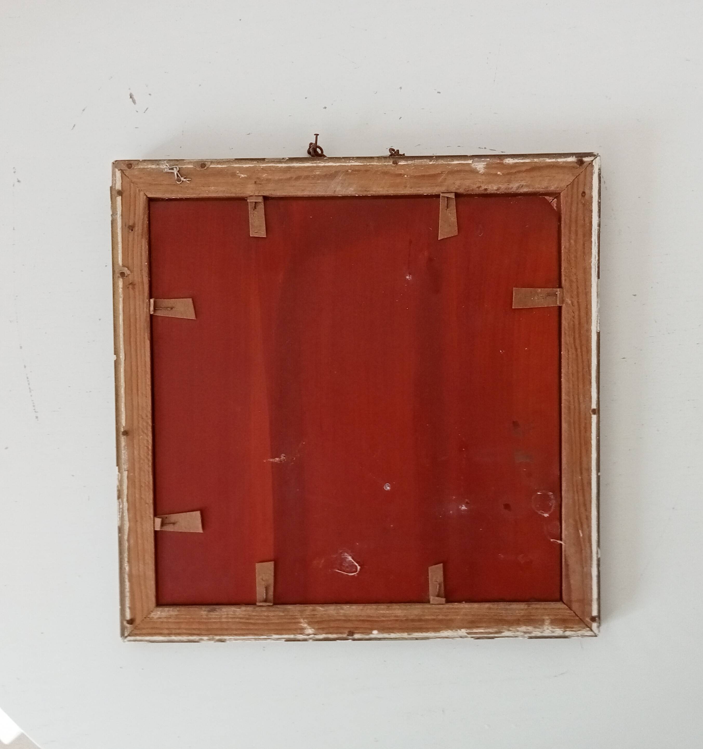 Miroir ancien carré XIXeme