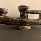 Brutalist ceramic candle holder