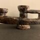 Brutalist ceramic candle holder