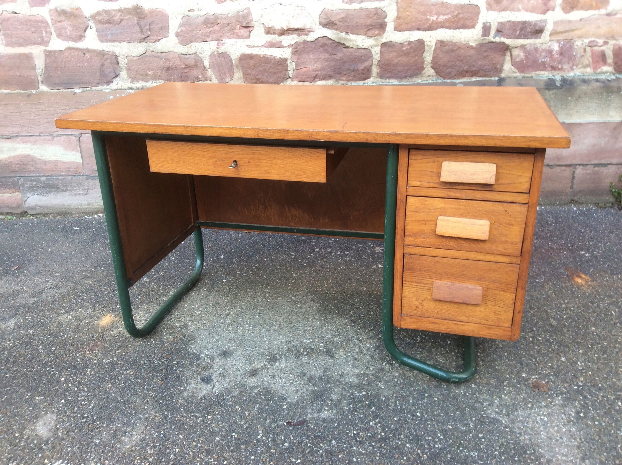Vintage schoolmaster's desk mullca 1960