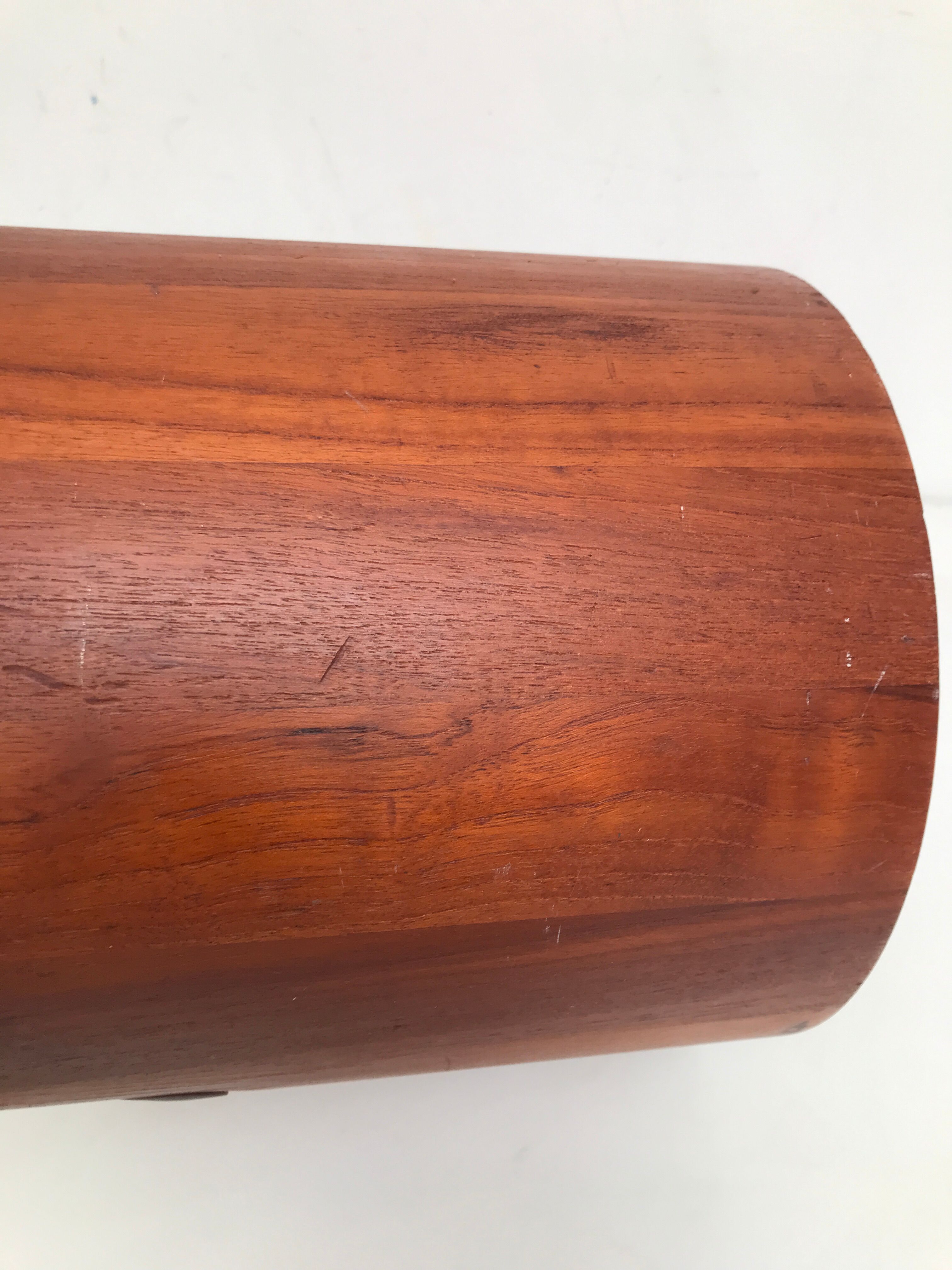 Teak ice bucket by Jens H. Quistgaard for Nissen, Denmark 1960