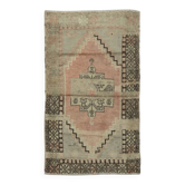 Tapis oriental turc vintage. Environ 1960. Tapis de village fait main, unique en son genre. 100 % laine.