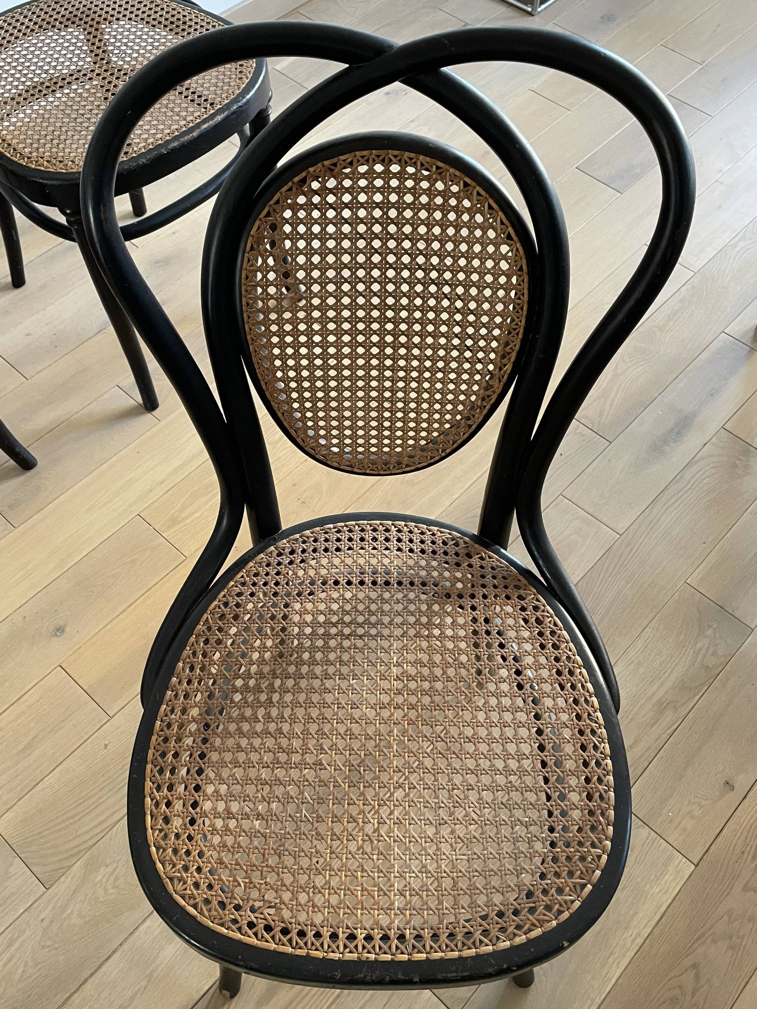 Série de 8 chaises viennoises N.33 de J&J Kohn, 1900