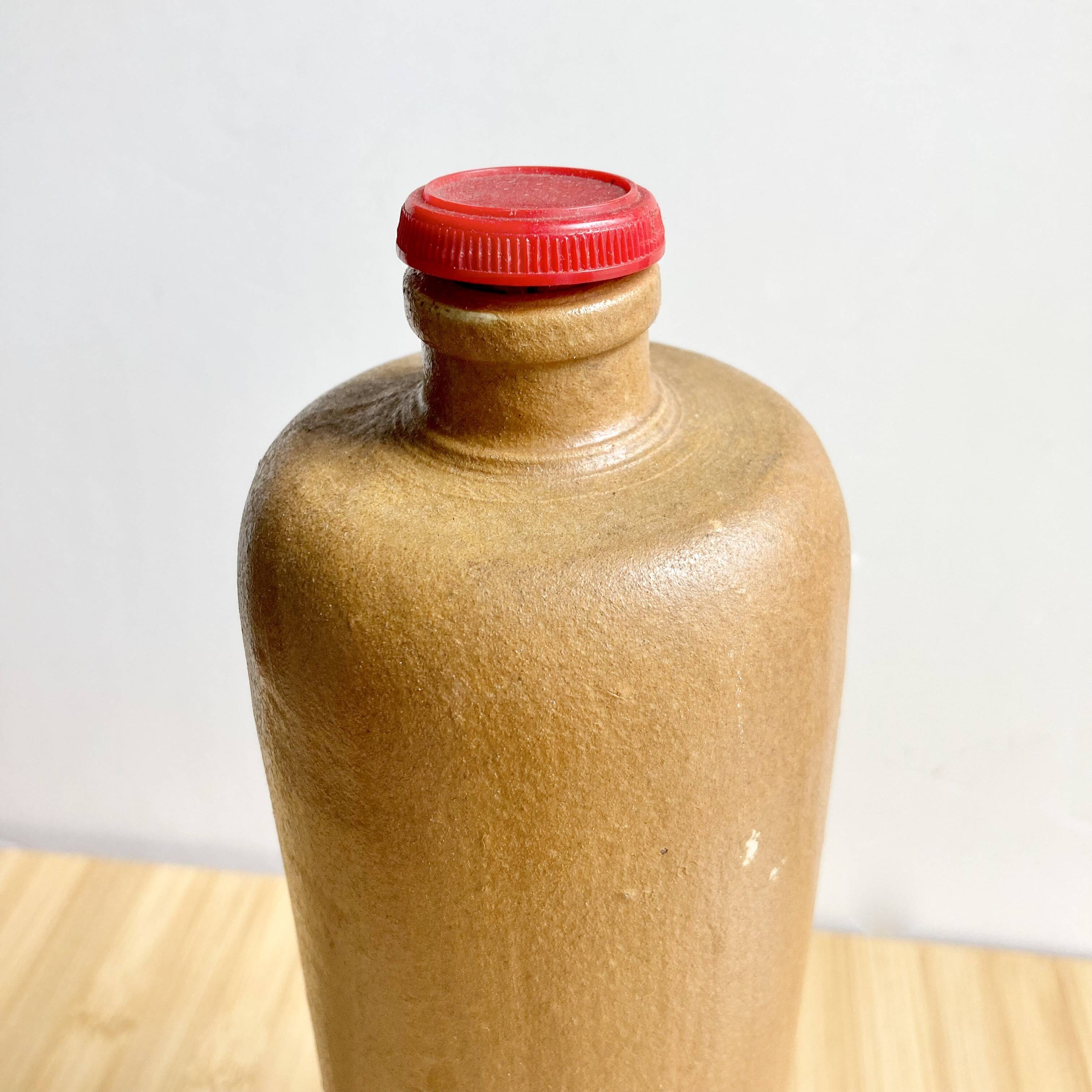 Vintage glazed stoneware bottle