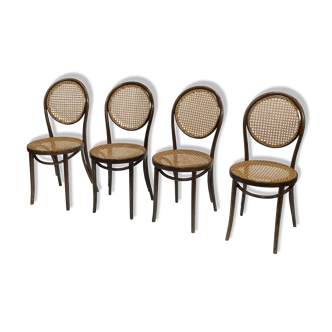 Ensemble vintage de quatre chaises Michael Thonet ZPM Radomsko Design