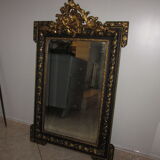 Old mirror with pediment