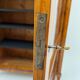 Biedermeier Display Cabinet in Cherry Veneer, Ash Burl, Austria, 1820s