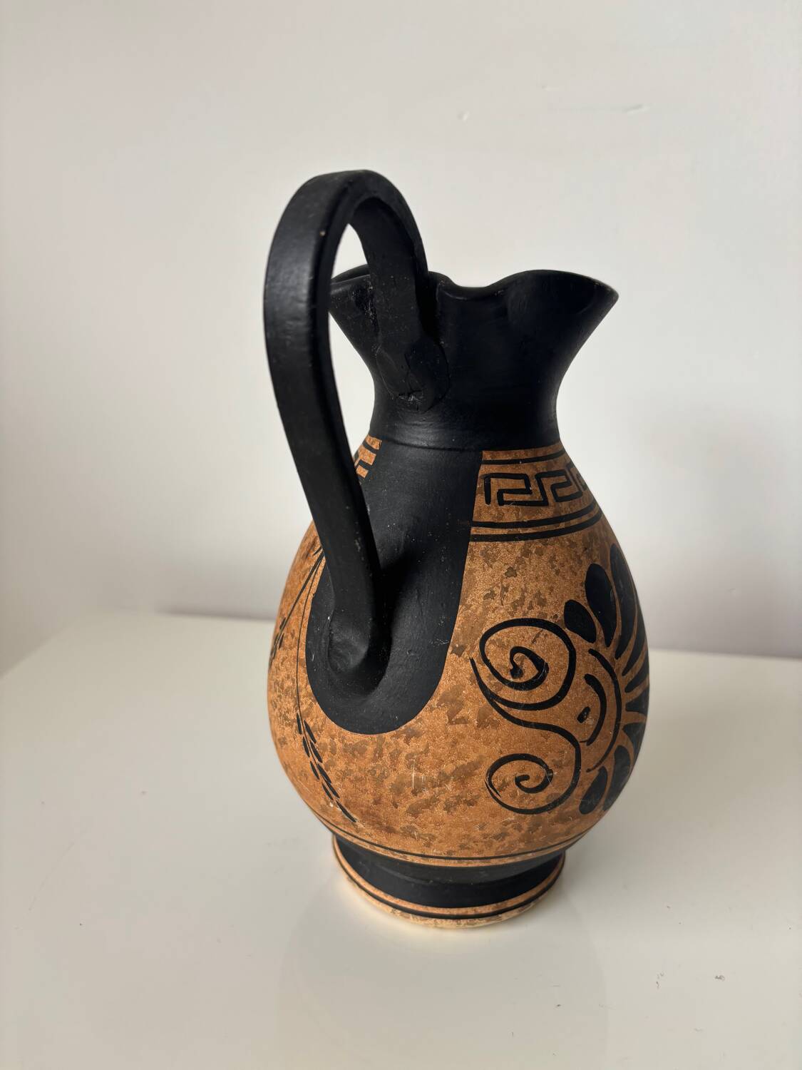 Antique pottery amphora style vase / pitcher – Ancient Greek decor