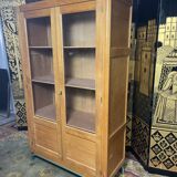 Solid oak school showcase 1960