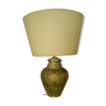 Lampe art deco ceramique patinée dorée
