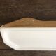 Set of 3 white ceramic shelves art deco bathroom
