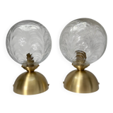 Pair of wall or ceiling lights - balls