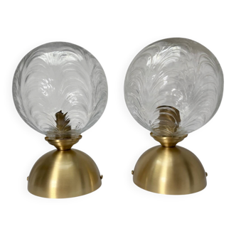 Pair of wall or ceiling lights - balls