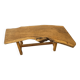 Vintage wooden brutalist coffee table, 1960s