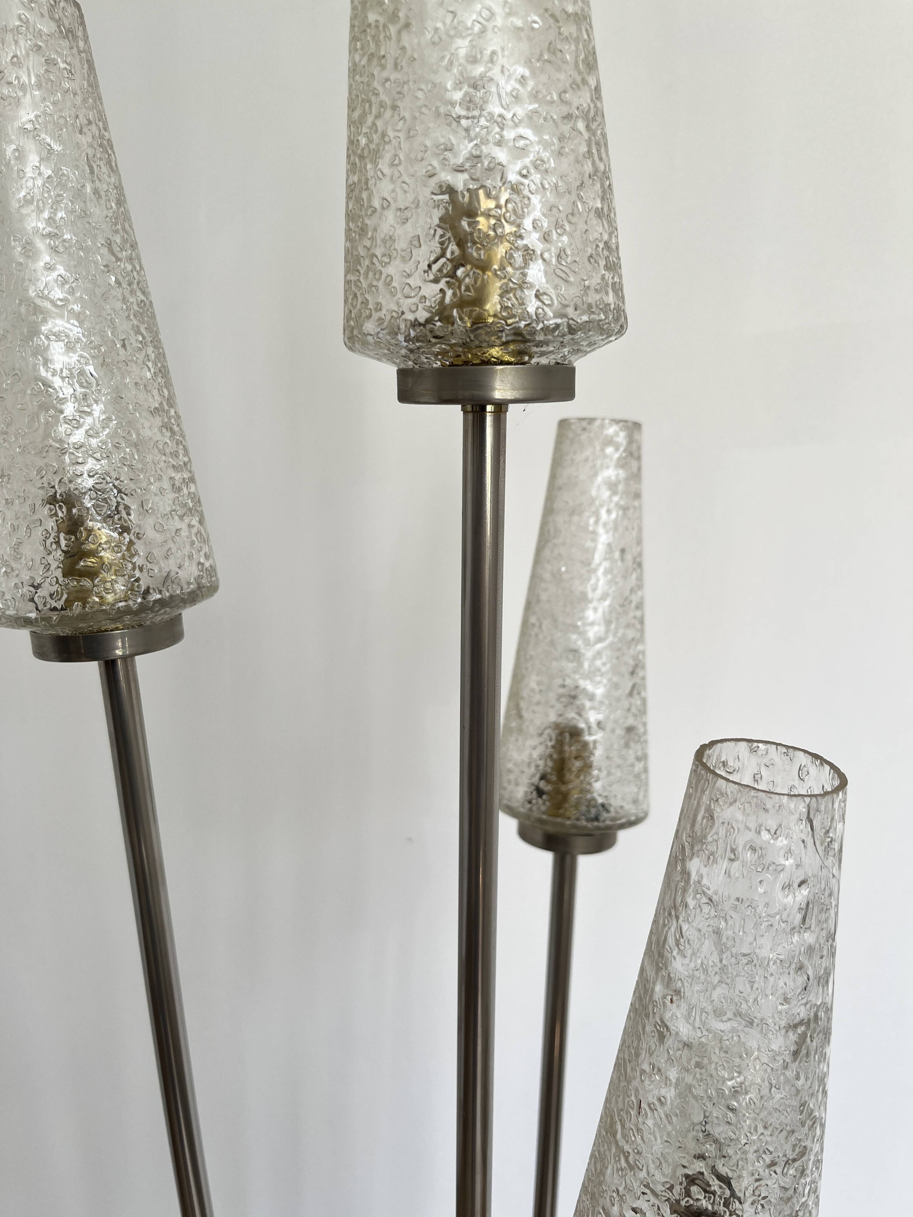 Lampadaire 4 feux design italien vers 1950