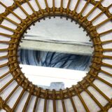 Rattan sun mirror  58cm
