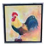Framed HST painting - The Rooster