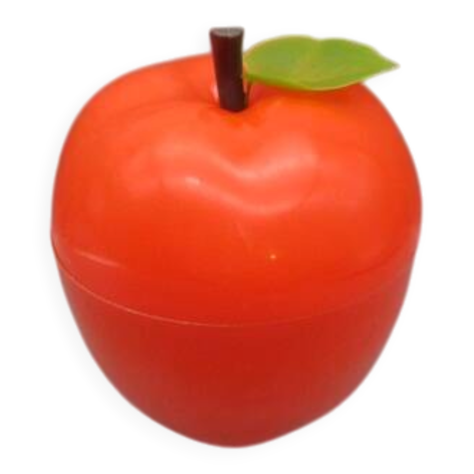 Vintage apple orange ice cube tray, 1970s.
