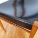 Set of 4 oak and leather chairs
