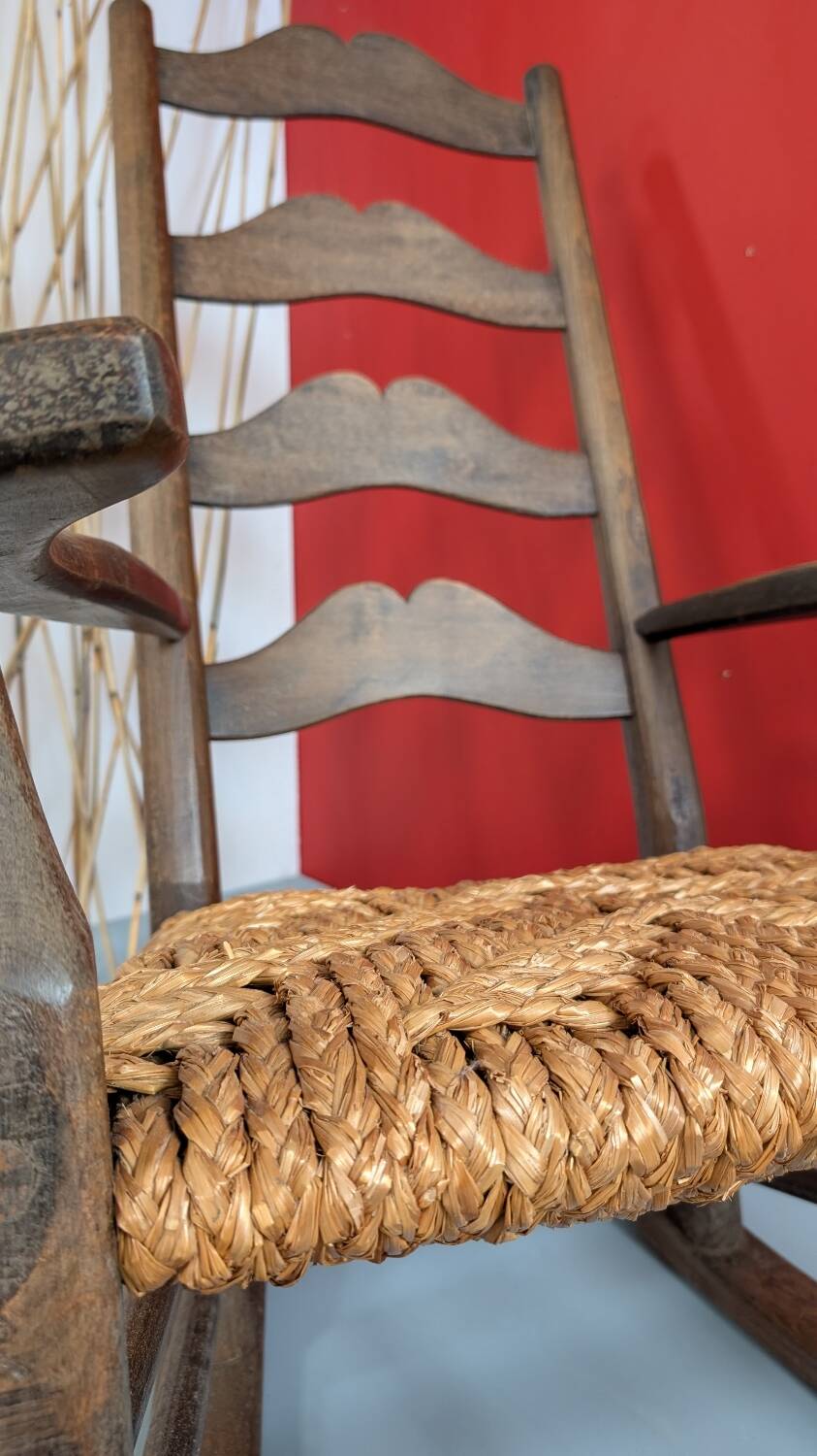 Vintage oak rocking chair