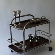 Modernist rolling dessert bar from the 1930s by Robert Mallet-Stevens.