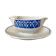 Saucière Digoin Sarreguemines blue 30s