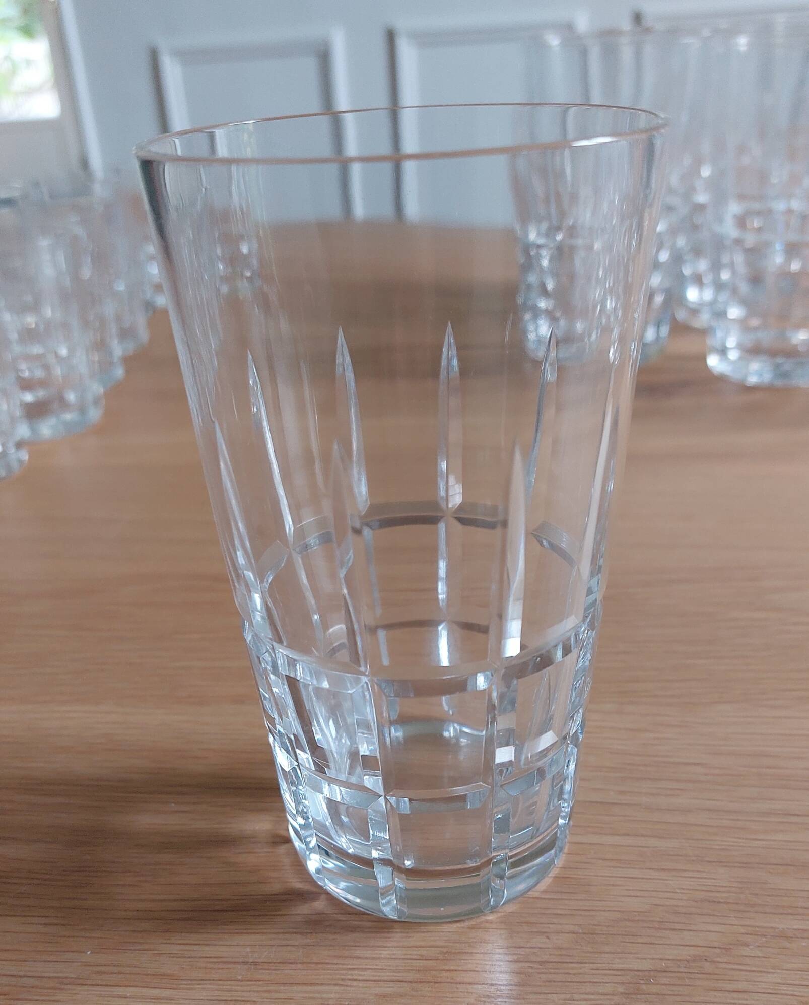 Set of 19 crystal glasses - Lorraine Glassworks
