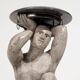 "Kneeling Strength" Pedestal Table
