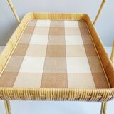 Plateau en bambou et rotin
