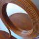 Coiffeuse en rotin avec son tabouret