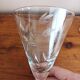 Set of 3 stemmed glasses, foliage design