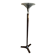 Art Deco floor lamp in wood and chromed metal – 1930s