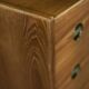 Mid-century modern Danish high chest of drawers in teak with brass handles, 1960s