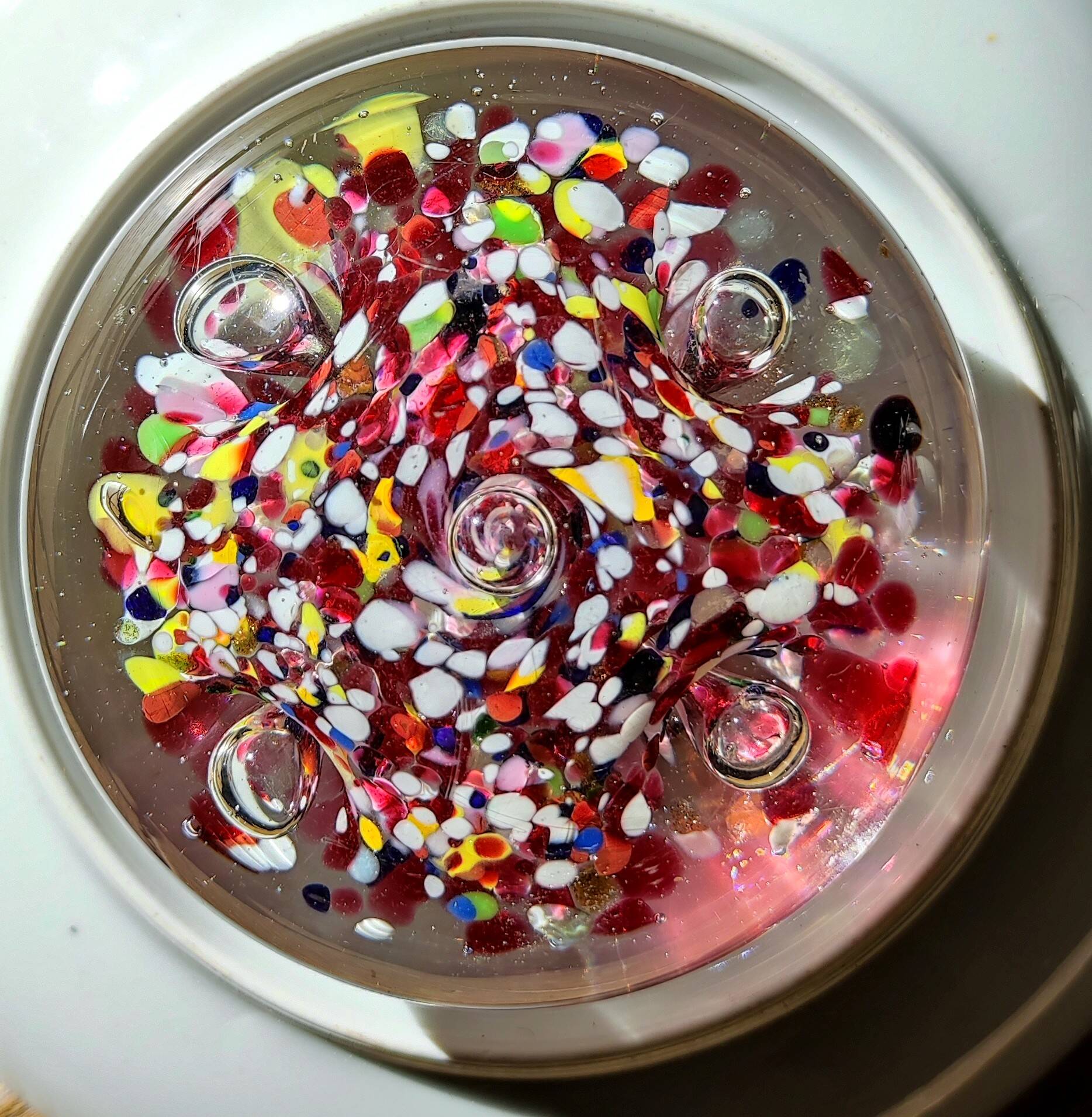 Sulfur ball paperweight