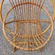 Paire de fauteuils corbeille en rotin années 60