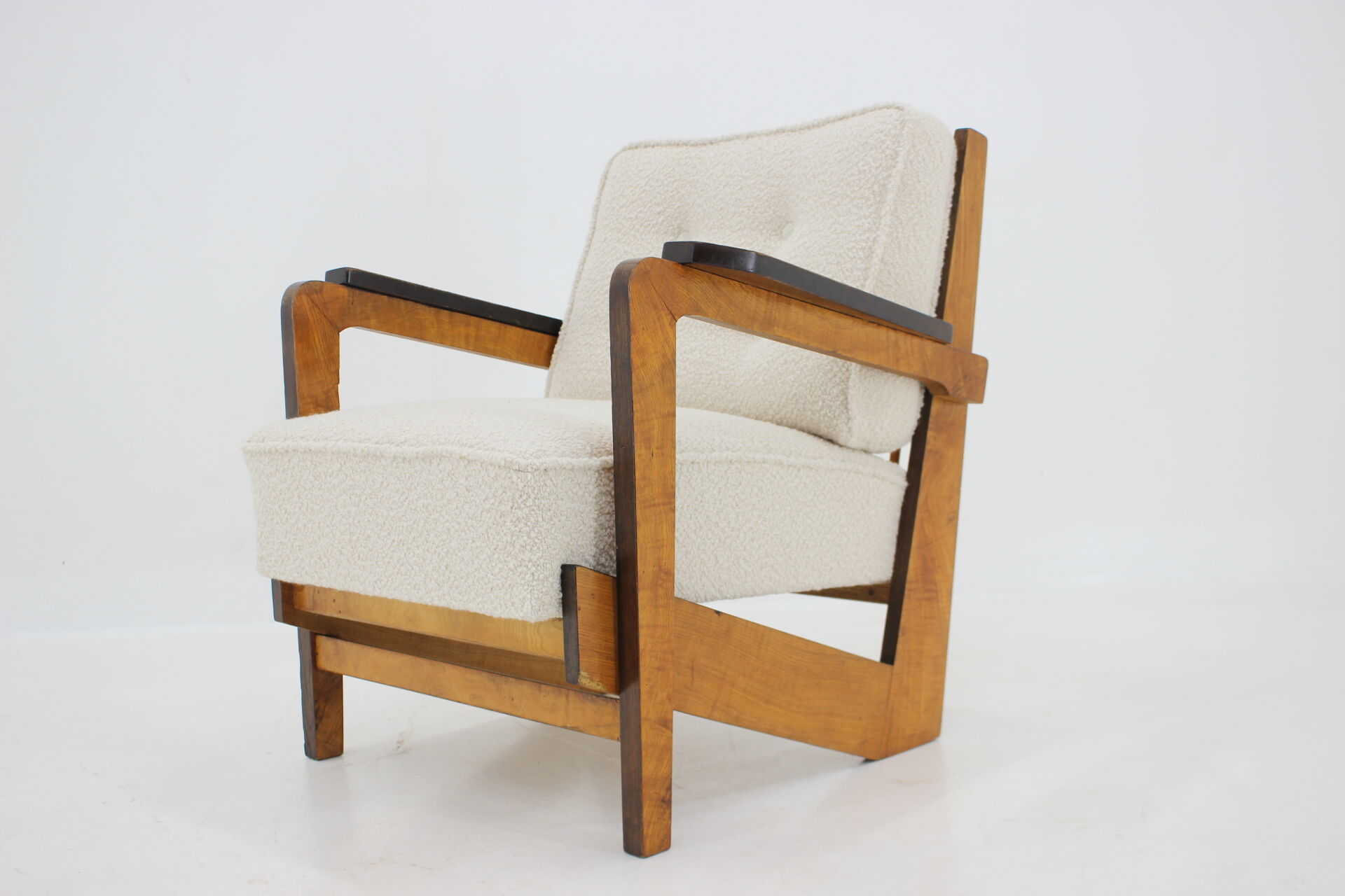 1930's unique cubist armchair, Czechoslovakia