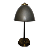 metal lamp with golden brass base