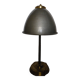 lampe métal socle laiton dorée