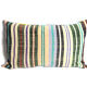 Coussin rayé et wax