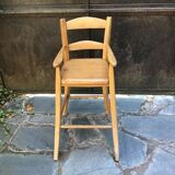 Children's high chair solid wood