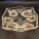 Vintage glass display stand "Pansy Bouquet Pink" — Studio Nova by Mikasa