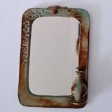 70s ceramic mirror