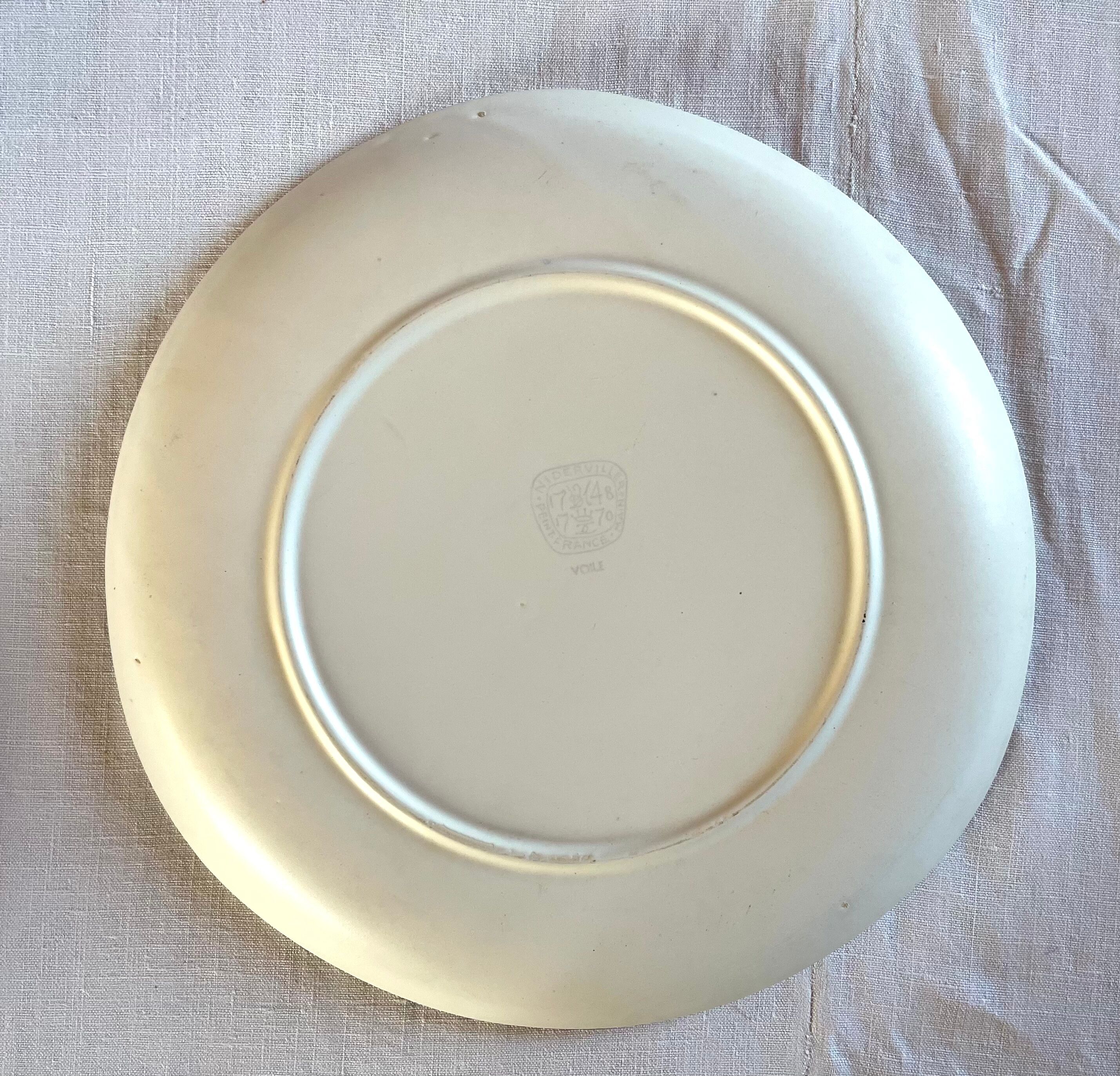 Two dishes Niderviller "Voile"