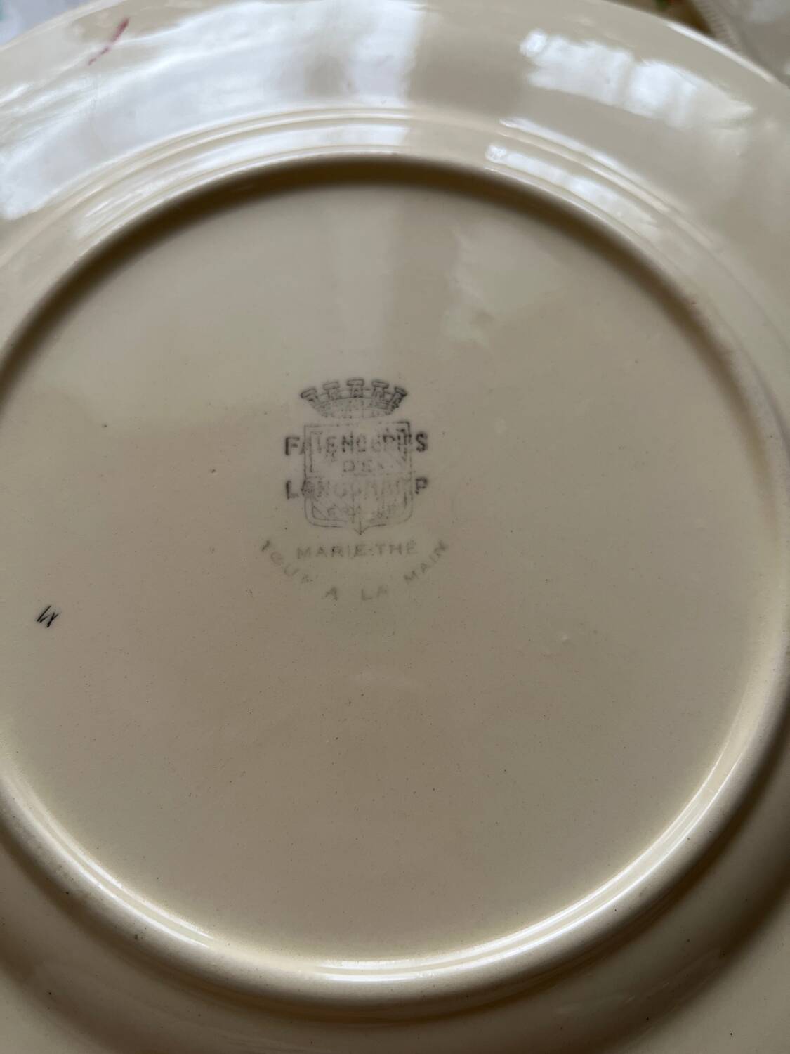 Longchamp Marie-Thé flat plates in earthenware