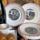 Six speaking dessert plates from Choisy-le-Roi
