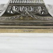 Paire de Flambeaux Électrifiés en Métal Argenté – Milieu XIXe